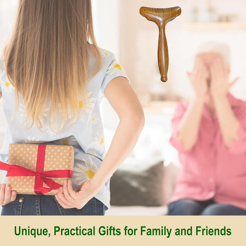 HappyStream 6.13.5 Lymphatic Drainage Massager, Wooden Massage Tools, Body Gua Sha Paddle. Wood Lymphatic Drainage Tool
