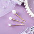 OIIKI 6PCS Pearl Hair Bobby Pins | Decorative Wedding Bobby Pins for Women and Girls in Gold
