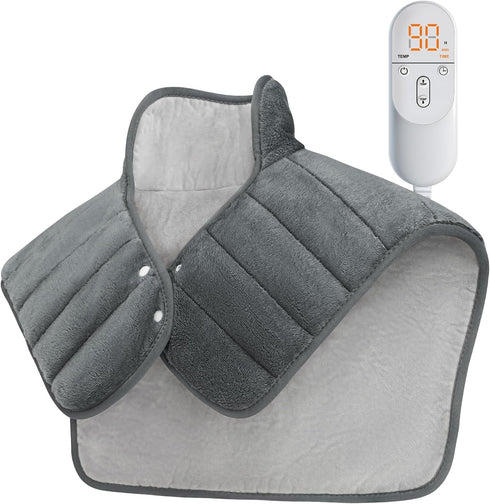 Heating Pad for Neck, Shoulders, and Back, Christmas Gifts for Men, Women, Mom, Dad, 24"x23" Large Electric Heated Wrap