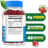 Lifeable Sugar Free Prebiotic Kids Fiber Gummies - 4g Fiber for Digestive Health, Great Tasting Vegetarian Supplements,