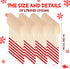 100 Pieces Wooden Spoons Disposable 5.5'' Christmas Disposable Wooden Spoon Pattern Wooden Spoons for Hot Chocolate Wooden Tasting Spoons for Cake Cocoa Coffee Ice Cream (Red White Stripe)