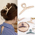 Whaline 6 Morandi Color 4.3 Inch Nonslip Jaw Strong Hold Matte Butterfly Clamp Hair Styling Accessories
