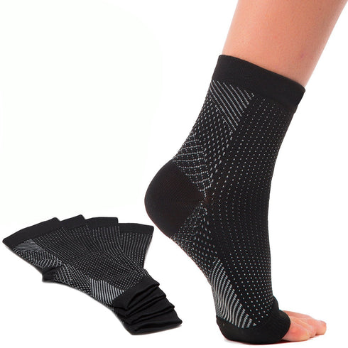 RushSportGear Plantar Fasciitis Socks with Arch & Heel Support - Increases Circulation & Eases Heel Pain - BEST Foot