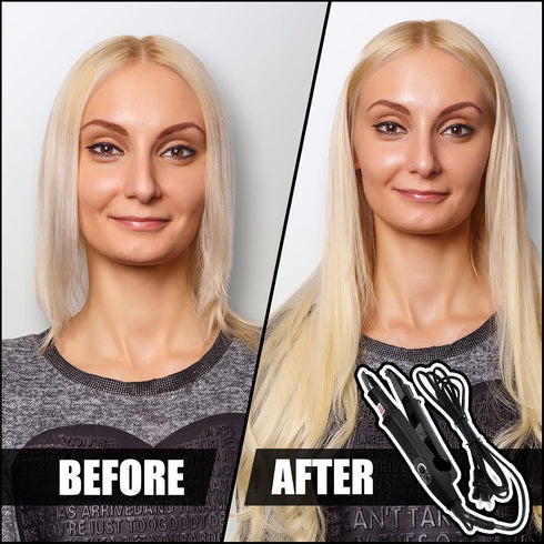 Zhehao Fusion Hair Extensions Tool, US Plug Professional Heat Iron Connector Wand with Keratin Glue Beads (Black)