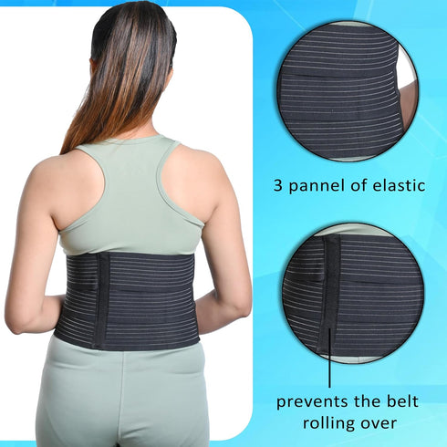 Wonder Care Abdominal Binder Lower Waist Support Belt for Women – Slim Elastic Maternity Tummy Trimmer Post Natal