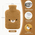 samply Hot Water Bottle with Cute Fleece Cover, 2Liter for Hot and Cold Compress, Pain Relief