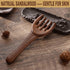 Wooden Scalp Massager, Foot Massage Tool, Massage Comb for Gua Sha - Sandalwood