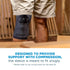 OrthoSleeve Compression Knee Brace/Sleeve for ACL, MCL Injury Recovery, Knee Pain, and Arthritis