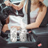 Zonon 16 50 Pcs Vintage Floral Round Tissues Box Car Holder with Facial Tissue Bulk Black Flower Travel Tubes for Car