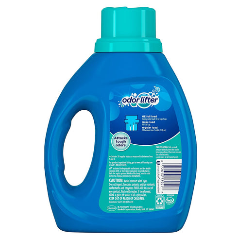 all Laundry Detergent Liquid, 36 Ounce, Odor Lifter for Sporty Families, 20 Loads
