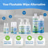 Refresh Liquid Wipe - Eco-Friendly Toilet Paper Foam - 50ml (1.69 Fl Oz) - Cleanses & Soothes