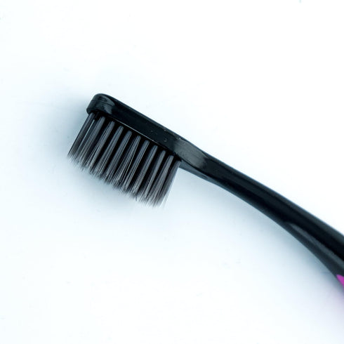 Xlent (8 Count) Activated Charcoal Bristle Toothbrush - Xtreme (Extreme) Soft, Ultrafine, Tapered bristles, Compact