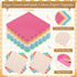 Zhehao 175 Set Pcs Candy Colors Party Supplies Colorful Disposable Tableware Kit with Plates, Cups, Napkins, Cutlery