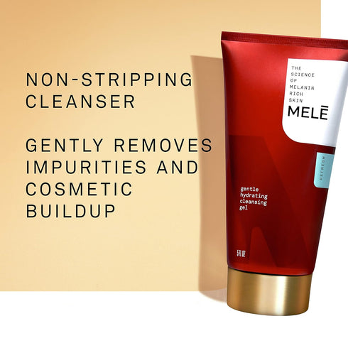 MELE Cleansing Gel for Fresh Skin, Gentle Hydrating Cleanser with Glycerin, Antimicrobial, 5 Oz