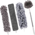 Microfiber Feather Duster 5-in-1 Kit: Extension Pole, Cobweb Duster, and Microfiber Dusters for Cleaning