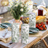 Zonon 8 50 Pcs Car Tissues Holder Sage Green Floral Round Box with Facial Tissue Bulk Flower Car Tissues Cylinder