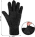 Bencailor 6 Pairs Microfiber Dusting Gloves, Dusting Cleaning Gloves for Plants, House Blinds, Car Dust Mitt, Black,