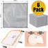 Non Scratch Wire Dishcloth 6 Pack with 1pcs Kitchen Sponges for Dishes, Double Layer Wire Dish Washing Cloth,Powerful Cleaning Non-Scratch Wire Dishcloth Rag for Cookware, Sinks, Dishes, Stove Tops by Muwfeuin