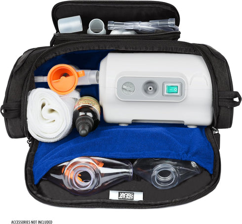 USA Gear Travel Nebulizer Bag Fits Nebulizer Machine, Tubing, Mouthpiece, Mask, Solution & more Asthma Accessories