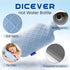 Hot Water Bottle with Soft Cover - 2L Bag for Hot and Cold Therapies for Sore Muscles and Cramps (Blue)