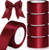 4 Rolls Satin Ribbon for Wedding Invitations 2 Inches Wide x 96 Yards Burgundy for Gift Wrapping, Crafts, Decoration