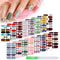 Maitys 224 Pieces Nail Art Polish Stickers, 16 Sheets Full Nail Wraps with File Manicure Kit, Fresh Floral Series