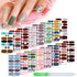 Maitys 224 Pieces Nail Art Polish Stickers, 16 Sheets Full Nail Wraps with File Manicure Kit, Fresh Floral Series