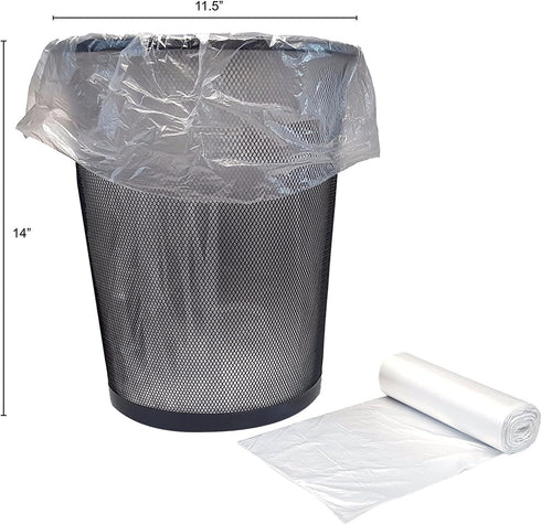 250 Count 7-10 Gallon Light Duty Wastebasket Trash Bags (Fits 7 Gallon and Smaller Cans)