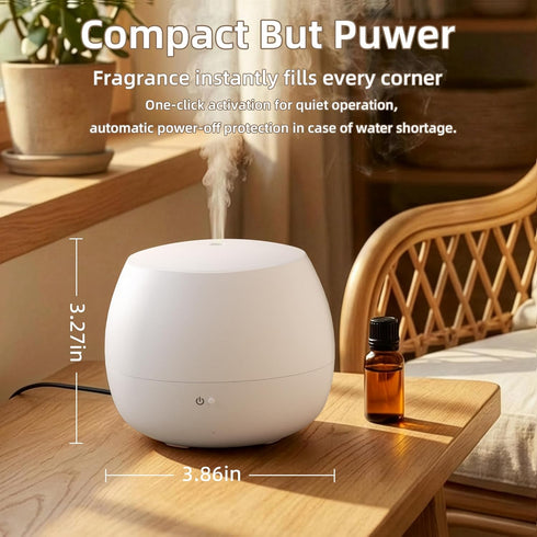 VigorLife Humidifiers for Bedroom,Quiet Cool Mist Humidifier for Baby,Small Essential Oil Diffuser with Auto-Off
