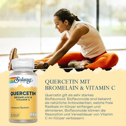 QBC Plex Quercetin, Bromelain, 60 Caps, Solaray