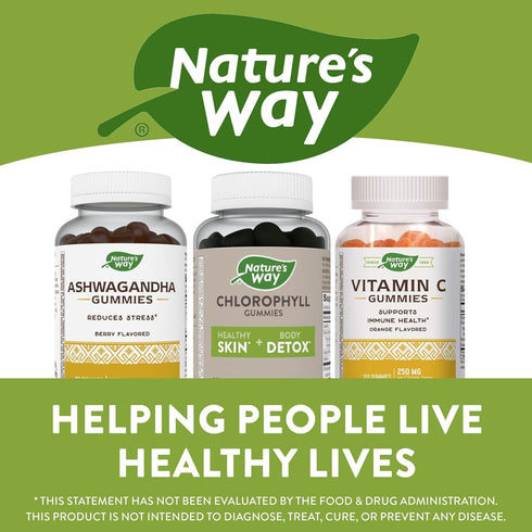 Nature's Way Chlorophyll Gummies, 60 Gummies, Internal Deodorant, Supports Healthy Skin and Body Detox