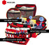 REDCUBE Emergency Bag - First Aid Empty Bags, Professional Multiple Compartment Kit Carrier for Emergency Medical