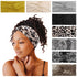 Tobeffect 8 Pack Turban Headbands for Women, Non Slip Leopard Print Boho Accessories, Elastic Hair Band