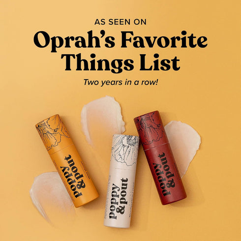 Poppy & Pout Marshmallow Creme Jumbo Lip Balm | All Natural Moisturizer with Beeswax, Vitamin E, Organic Coconut Oil |