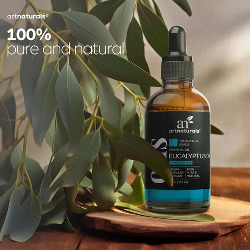 ArtNaturals 100% Pure Eucalyptus Essential Oil, 4.0 Fl Oz / 118ml, Therapeutic Grade Natural Oils