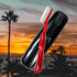 RADIUS Original Big Brush Toothbrush - Right Hand, Red & Black Case, BPA Free