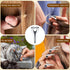 Hicarer 20 Pcs Adjustable Hair Parting Tool, Metal Hair Sectioning Ring for Braiding, Halloween Cosplay, Silver