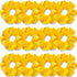 IVARYSS Yellow Scrunchies, Premium Velvet Soft Hair Scrunchy, Solid Colors Thick Elastic Bands, 12 Pack Hair