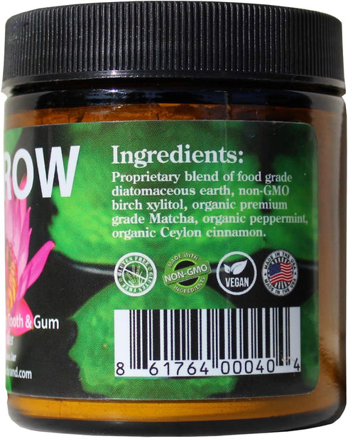 REGROW Remineralizing Tooth Powder - Naturally Whiter Teeth, Cleans, Heals & Protects Sensitive Teeth and Gums