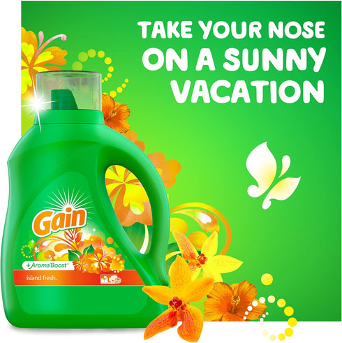 Gain Island Fresh Liquid Detergent - 46 FL oz (1.36L)
