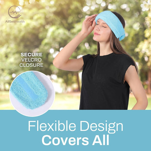 Cooling Towel with 2 Soft Gel Ice Pack Inserts, Multi-Purpose Compression Wrap for Neck, Legs, Arms, Shoulders, Ideal