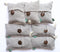 Bamboo Charcoal Air Purifying Bag, Naturally Dyed and Canada-Made Odor Absorber, 3 Large and 4 Small Bags