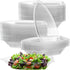ZEAYEA 150 Pack 8 oz Banana Split Boat Plate, Disposable Plastic Food Boats for Ice Cream Sundae Serving