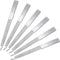 Mudder 6 Pieces Stainless Steel Double Side Nail File, Metal Buffer for Fingernails and Toenails, 5 Inch, Silver