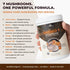 Sacred 7 Organic Mushroom Supplement, 100% Fruiting Body Extract Powder with Lions Mane, Reishi, Chaga & More