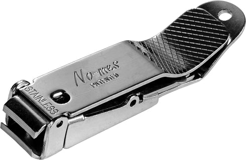 No-mes Toenail Clipper with Catches Clippings, Patented Ergonomic Grip, Built-in Nail File, Made in USA