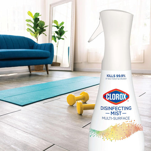 Clorox Disinfecting Mist, Lemongrass Mandarin, 3 Refills, Household Essentials, 16 Fl Oz Each