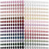 Honoson 720 Pieces Short False Nails - Medium Square Artificial Fake Nails Full Cover Glossy Press on Nails Tips for