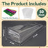 NPLUX 50 Pack Cellophane Bags, Clear Flat Bottom Treat Bags with Twist Ties for Candy and Small Gift Wrapping