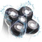 Shaver Blade Heads, 5 Heads Electric Razor Replacement Blade for Head and Face, Easy Install (Black)